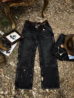 Tailor Brando B01 Lumberjack Pants 12.8OZ Denim YKK Zipper Washed Distressed Vintage Men's Jeans 1