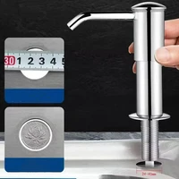 เคาน์เตอร์ครัวเครื่องจ่ายจานพร้อมท่อขยายมือกดสบู่เหลวปั๊มพลาสติกเครื่องจ่ายสบู่สําหรับอุปกรณ์อ่างล้างจาน 1