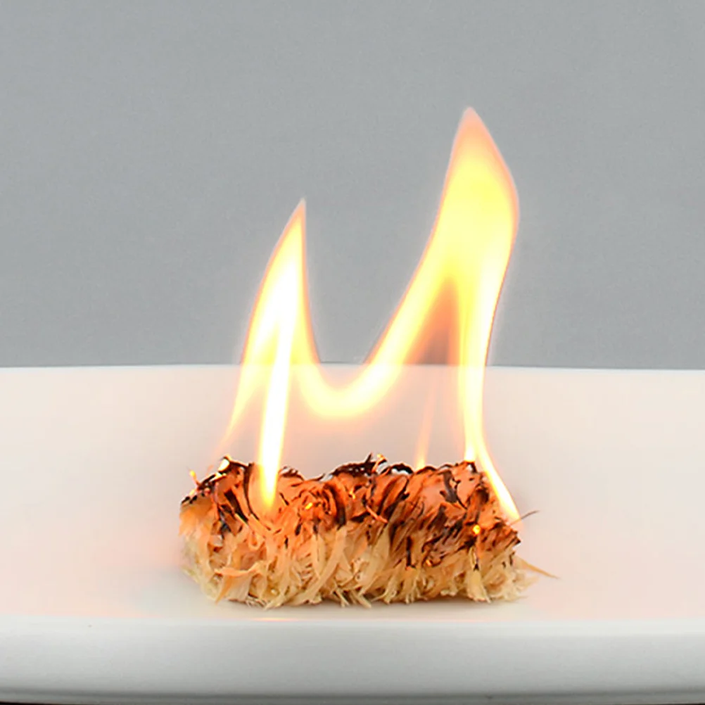 

50pcs Wooden Fire Lighters Natural Fire Lighters for Fireplace Campfires Grill Barbecue