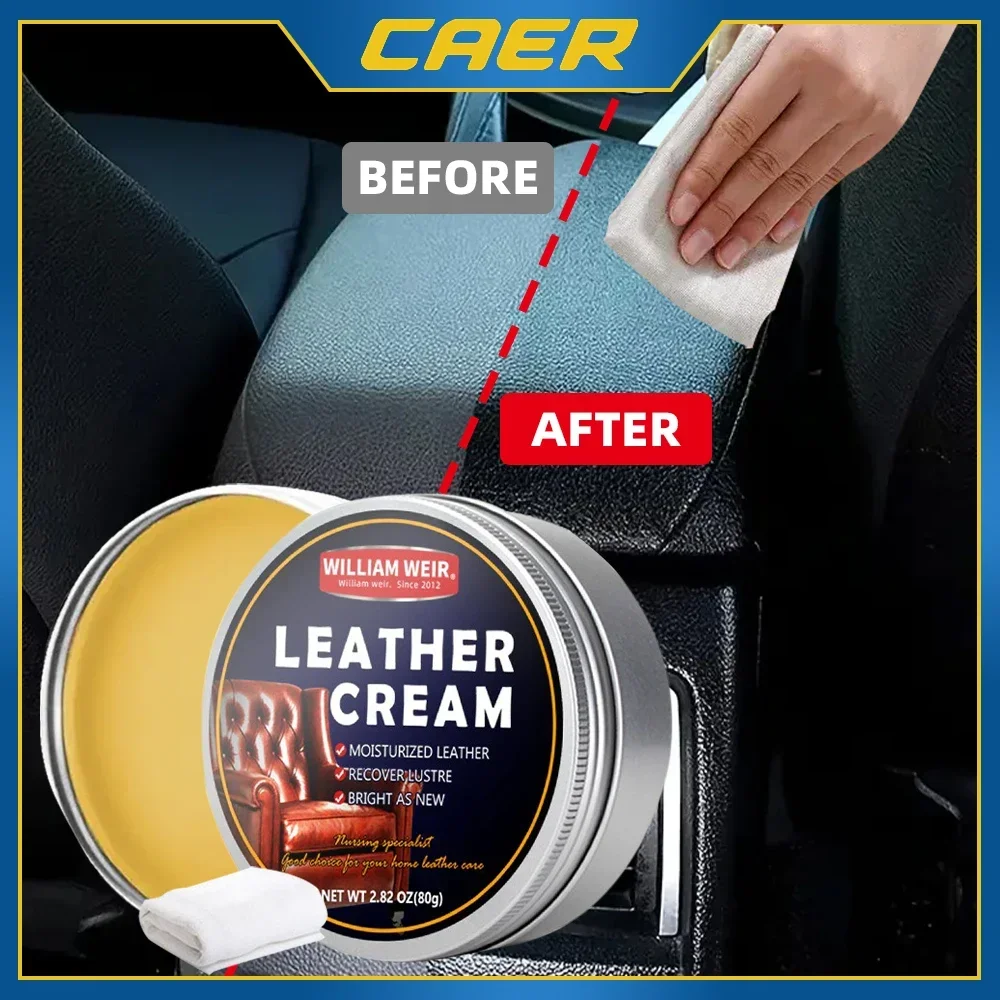 Leather Maintenance Oil Cream Car Seat Sofa Scratch Cracks Restoration Polishing Wax Multi-functional PU Bag Nourishment Care leather plastic repair wax,leather care cream