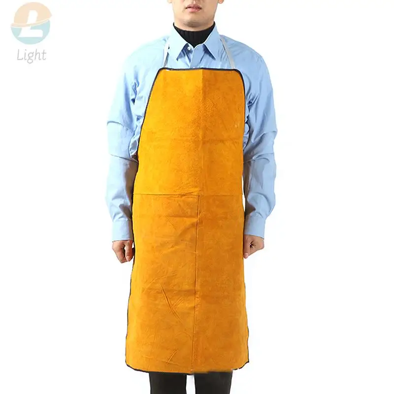 Heavy Duty Leather Welding Apron Cowhide Blacksmith Apron Fire Resistant Car Repair Work Welders Flame Resistant welding apron
