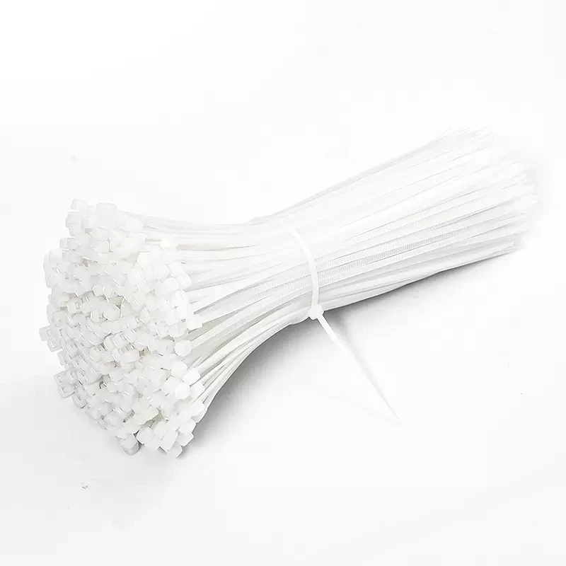 250/500/1000Pcs Cable ties White Self-locking Plastic Nylon cable Zip Ties