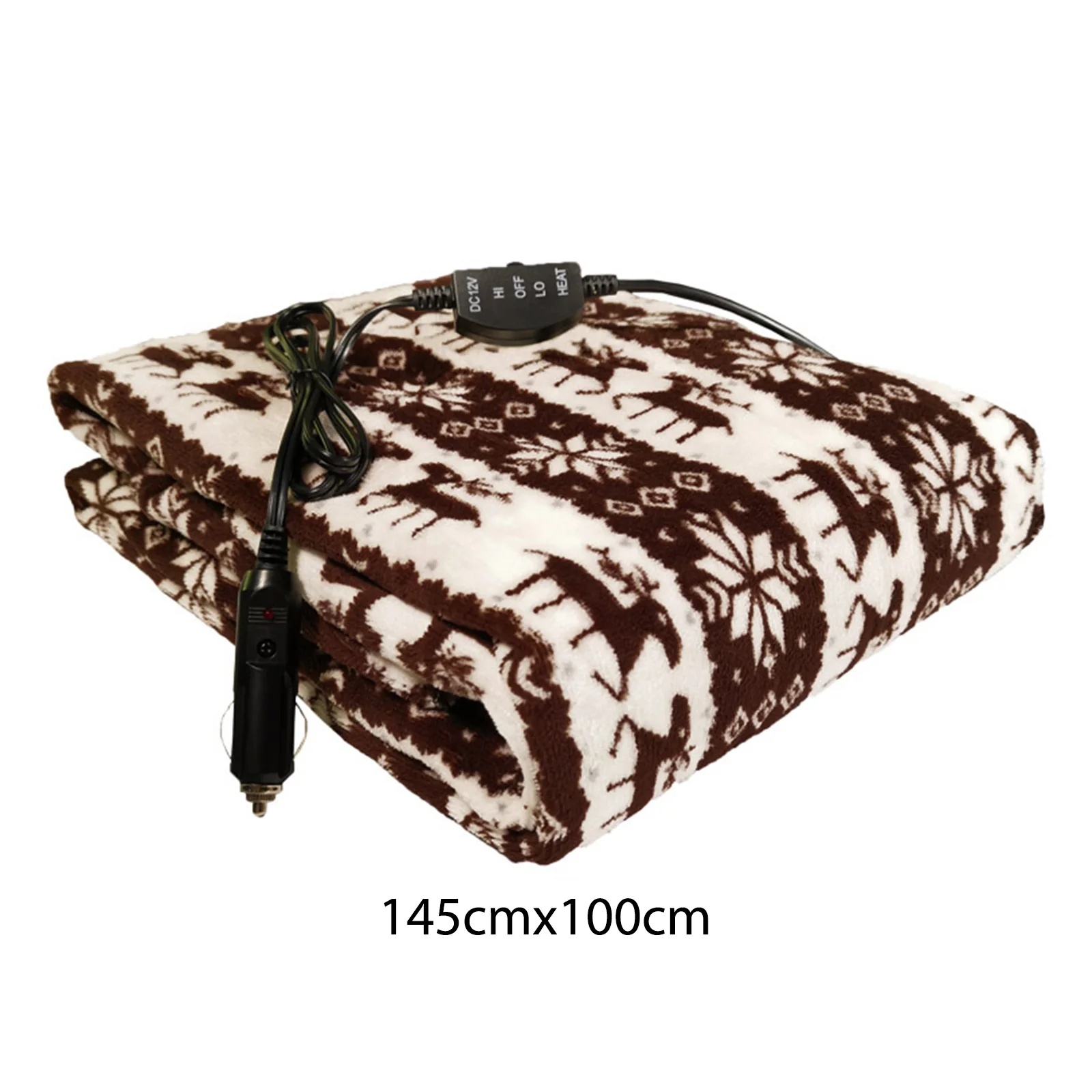 12V Cozy Heated Blanket Cold Weather Fleece Car Blanket 2 Heat Levels  Electric Blanket Warming Fast Heating for Car 145x100cm - AliExpress