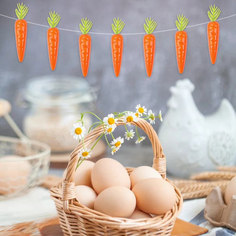 Ostern Dekoration Simulation Mini Karotte Künstliche Schaum Gemüse Karotten Ostern Party Home Decor Ornamente Kinder Geschenk DIY Handwerk – Detail 3