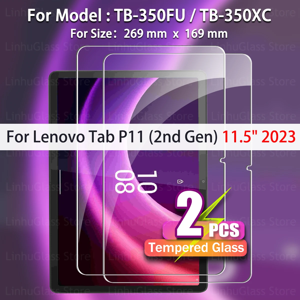 Premium 2-Pack Tempered Glass Screen Protector