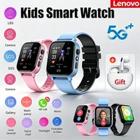 Montre connectée GPS pour enfants Lenovo 2026 avec fonction SOS, suivi de localisation, carte SIM, appel, caméra, étanche, cadeau pour iOS et Android 1