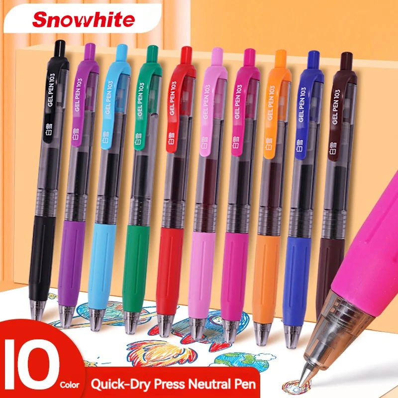 Multi-Color 0.5mm Retractable Gel Pens Set for Art Marking Office And School Use - Assorted Colors Pack 1