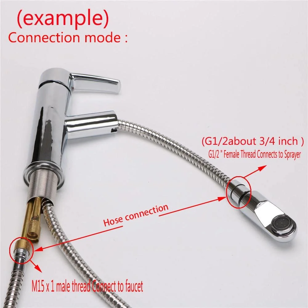 Nylon Wire Kitchen Faucet Pull Out Faucet Hoses Pull-out Hose Tube Kitchen Wash Basin Sink Basin Connect