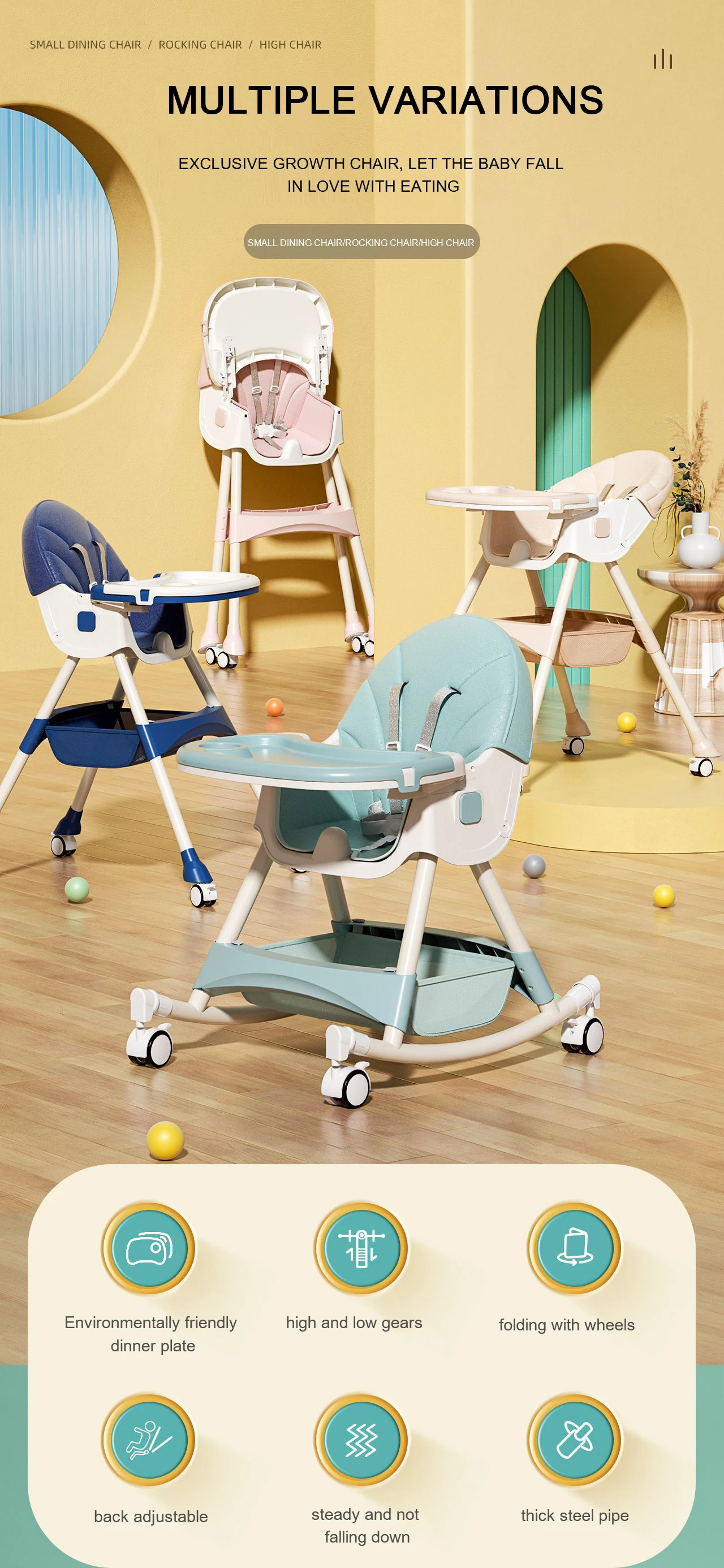 TOKOMOM™  Baby High Chair