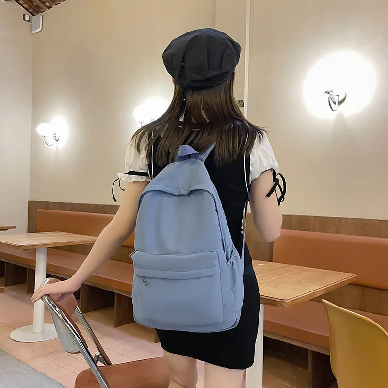 Fashion Backpack Canvas Women Backpack Anti-theft Shoulder Bag New School Bag For Teenager Girls School Backapck Female 1