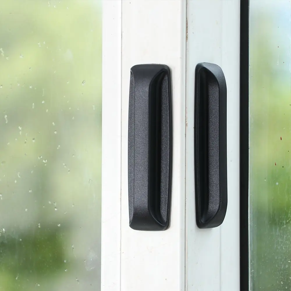 Furniture Handles Multi-purpose Cabinet Pulls Auxiliary Window Door Wardrobe Pulls Furniture Decor Self-adhesive Handles Rectangular 2Pcs