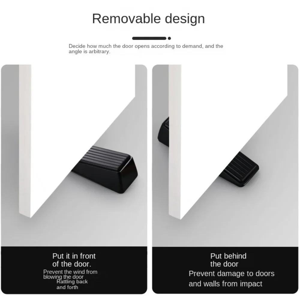 Description Picture 6 of itemNew Zinc Alloy Door Stopper Non Punching Nail-free Door Holder Anti-collision Hardware Door Suction Door