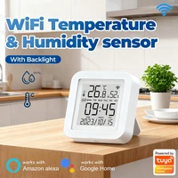 Tuya 2.4GWIFI Temperature & Humidity Sensor for Smart Home var SmartLife Thermometer Hygrometer Support Alexa Google Assistant