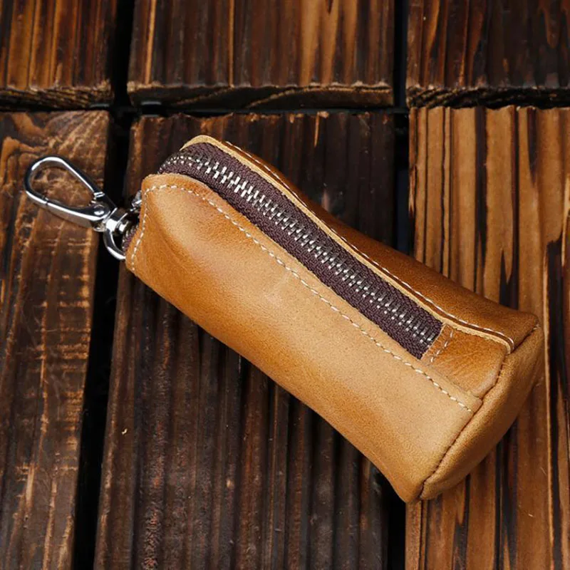Long Style Genuine Leather Keychain Men Women Key Holder Organizer Pouch Cow Split Car Long Key Bag Housekeeper Case wallet
