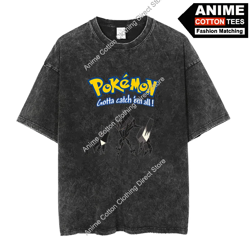 

Pokemon Necrozma T Shirt Cartoon Anime Pokémon Elf Print T-shirt Y2k Harajuku Street Casual Unisex Cotton Oversized Loose Tees