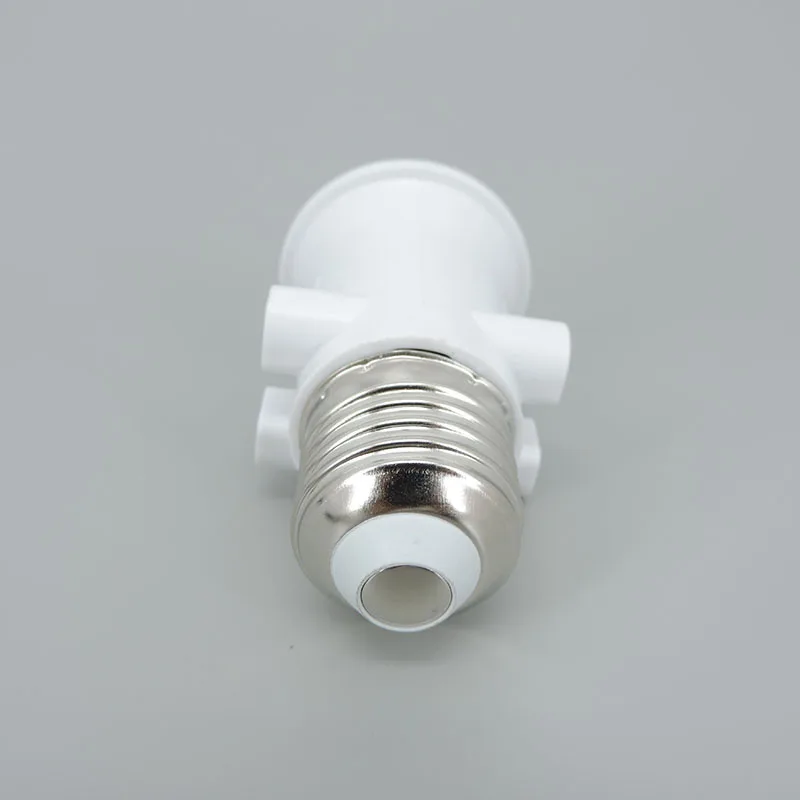 AC 100-240V E27 to E27 2-pin EU plug cable Connector LED Bulb Lamp Adapter ABS Holder Base Screw Light power Socket converter Q1