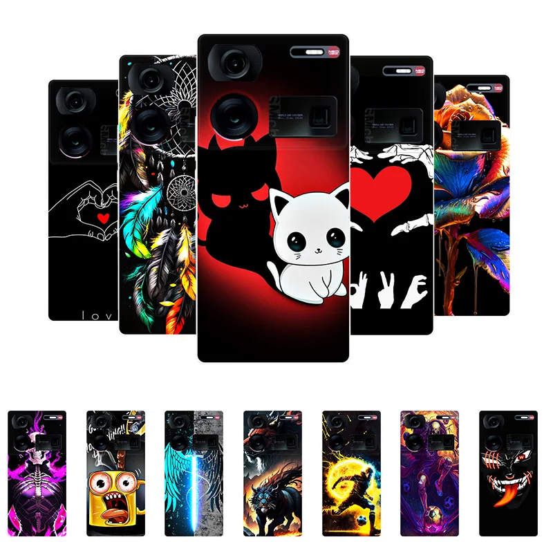 Per Nubia Z60 Ultra Case Z 60 Ultra Funny Cute Custodia Posteriore Morbida In Silicone Per Zte Nubia Z60 Ultra Cover Z60Ultra Paraurti Antiurto