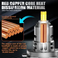2200W 360 H7 LED Car Headlight Bulb Canbus 3000000LM Light for Car Turbo Mini Size H7 LED HeadLamp 6000K 12V Wireless with Fan - Image 5
