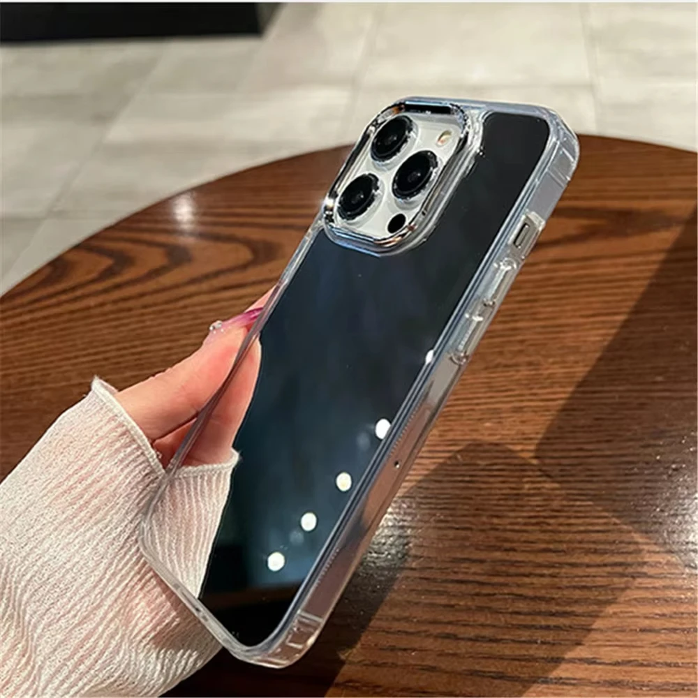 Premium Makeup Mirror Phone Case - Shockproof Luxury Design