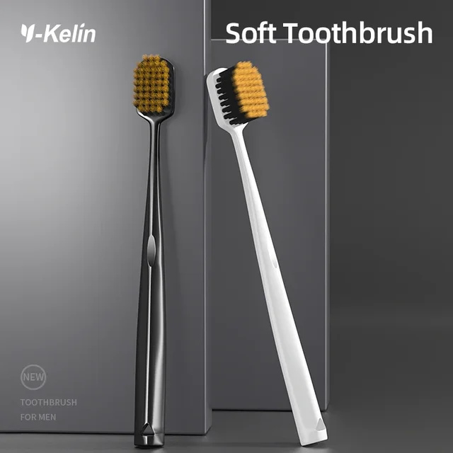Y-Kelin Set di pulizia extra duro e per adulti per spazzolini da denti a setole piccole e medie da uomo, progettato per uso domestico 6