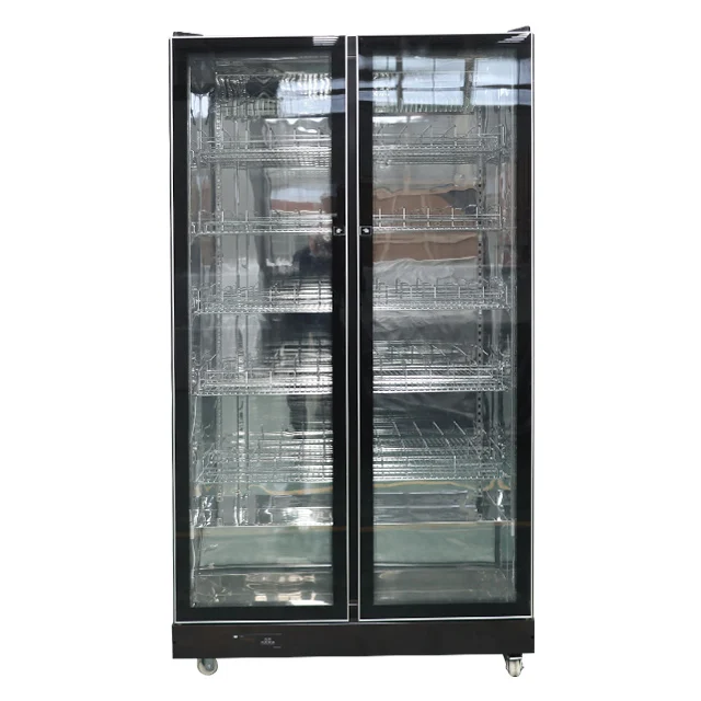 Single Door Alcohol Drinks Refrigerator Wine Cooler Beverage Freezer for Bars Compressor, Stainless Steel, Wine Cooler