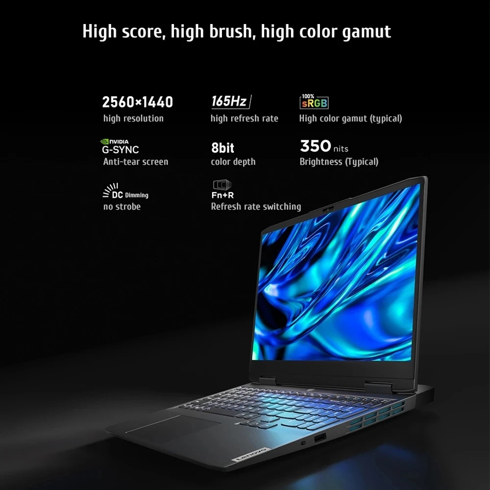 레노버 GeekPro G5000 15.6 인치 E 스포츠 게이밍 노트북, 13 세대 인텔 i7-13700H/i5-13500H RTX4050 6G/4060 8GB 2.5k 165Hz 게임 노트북