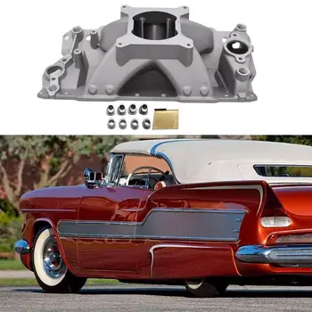 Sbc Intake Manifold Replaces Single Plane for Chevy Block SBC Intake Tube Aluminum Single Plane Intake Tube Replacement Resistan