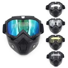 

Ski Snowboard Mask Snowmobile Skiing Goggle Windproof Glasses With Mouth Filter Men Women Safety Goggles