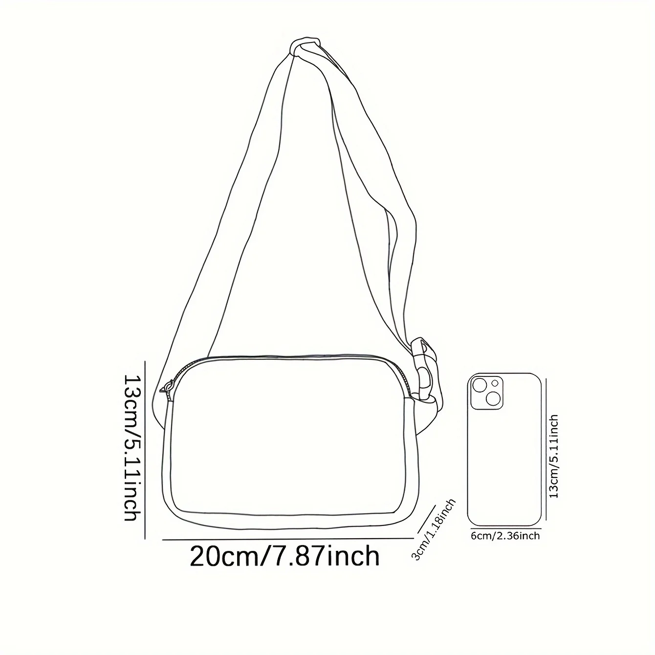 1pc, horse print fashion adjustable crossbody bag, neutral sports waist bag, suitable for running