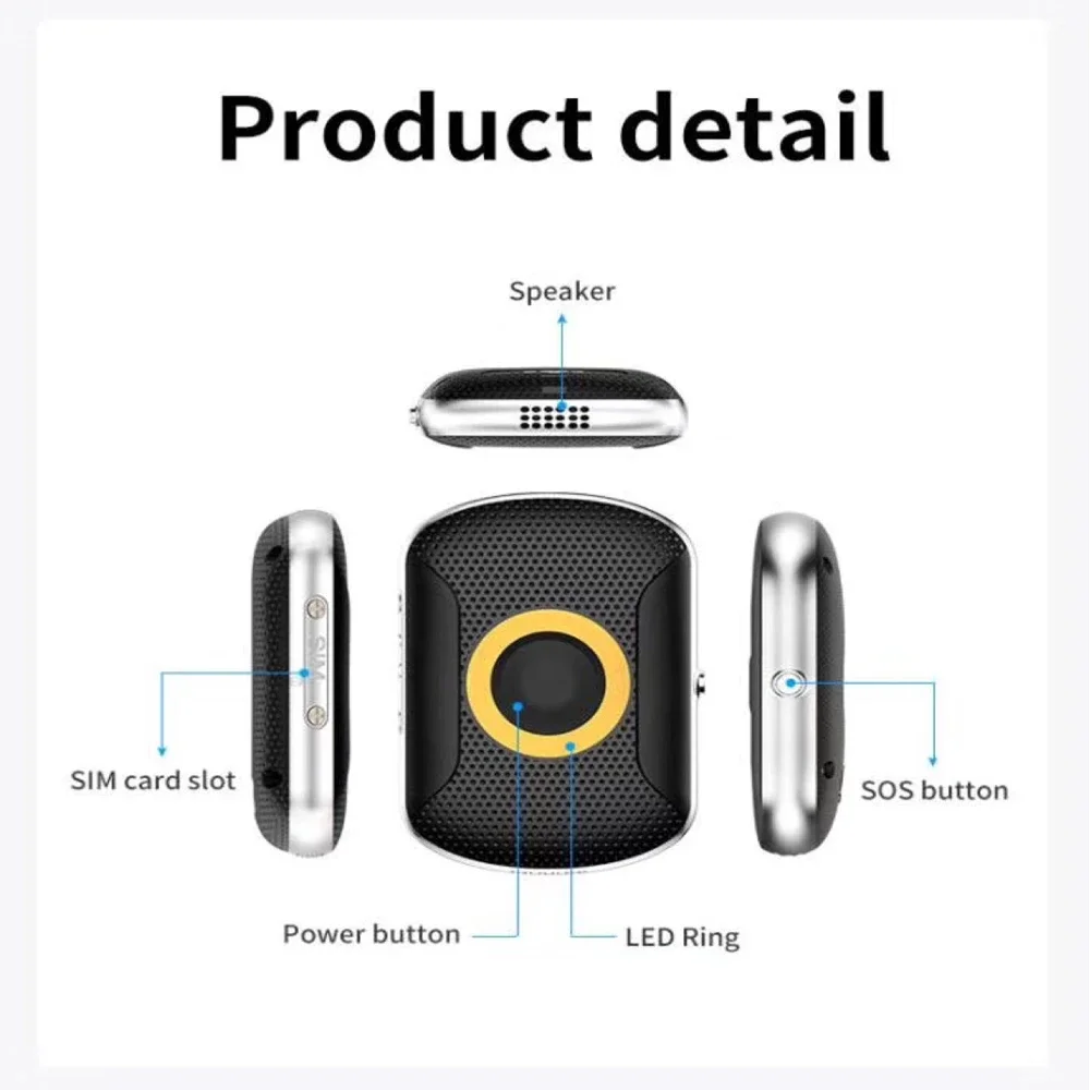 4G Waterproof Pet GPS Tracker Dog Tracking Collar Key Finder GPS Tracker SOS Smart Kids Locator Mini Cat Anti-Lost Alarm Locator