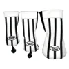 Golf stripe pattern Head cover Driver Head Covers Fairway Wood Head Covers Hybrid Head Covers Wood Head cover Pu Leather 6