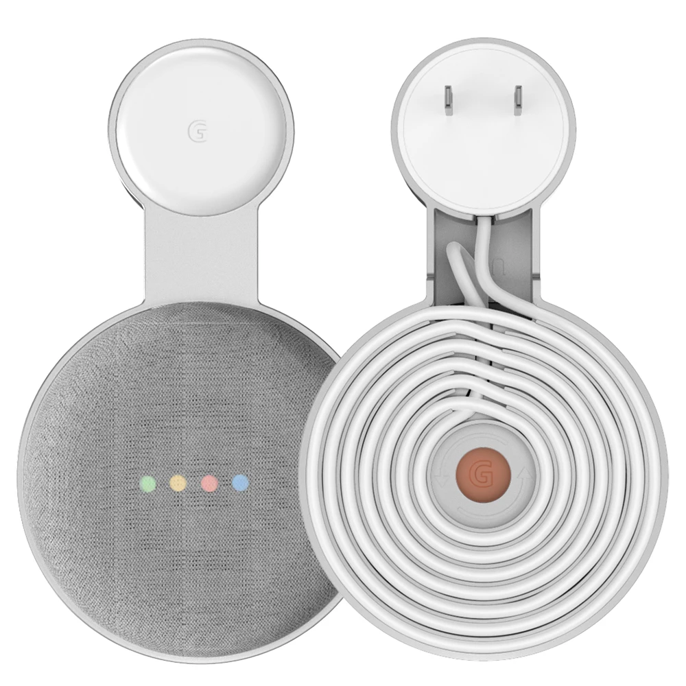 Presa Supporto Per Montaggio A Parete Per Google Home Mini (1St Gen) Google Nest Mini (2St Gen) Gestione Del Cavo Per Google Mini Smart Speaker