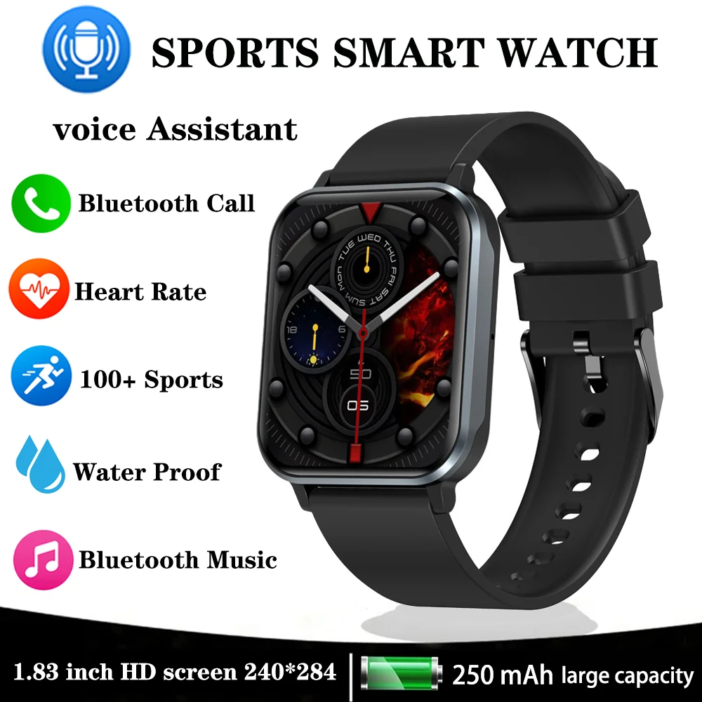 

Xiaomi Youpin 24 Hour Blood Pressure Heart Rate Monitor Smart Watch Women Bluetooth Call Waterproof Sports Fitness Men's Watches