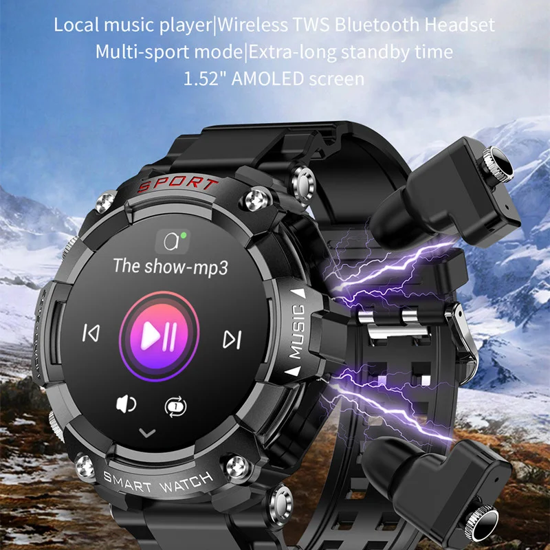 Ʈ ġ T96  TWS ̾, Amoled 3 in 1   ÷̾,  ,  ȭ ̾, Ʈġ, 1.52 ġ