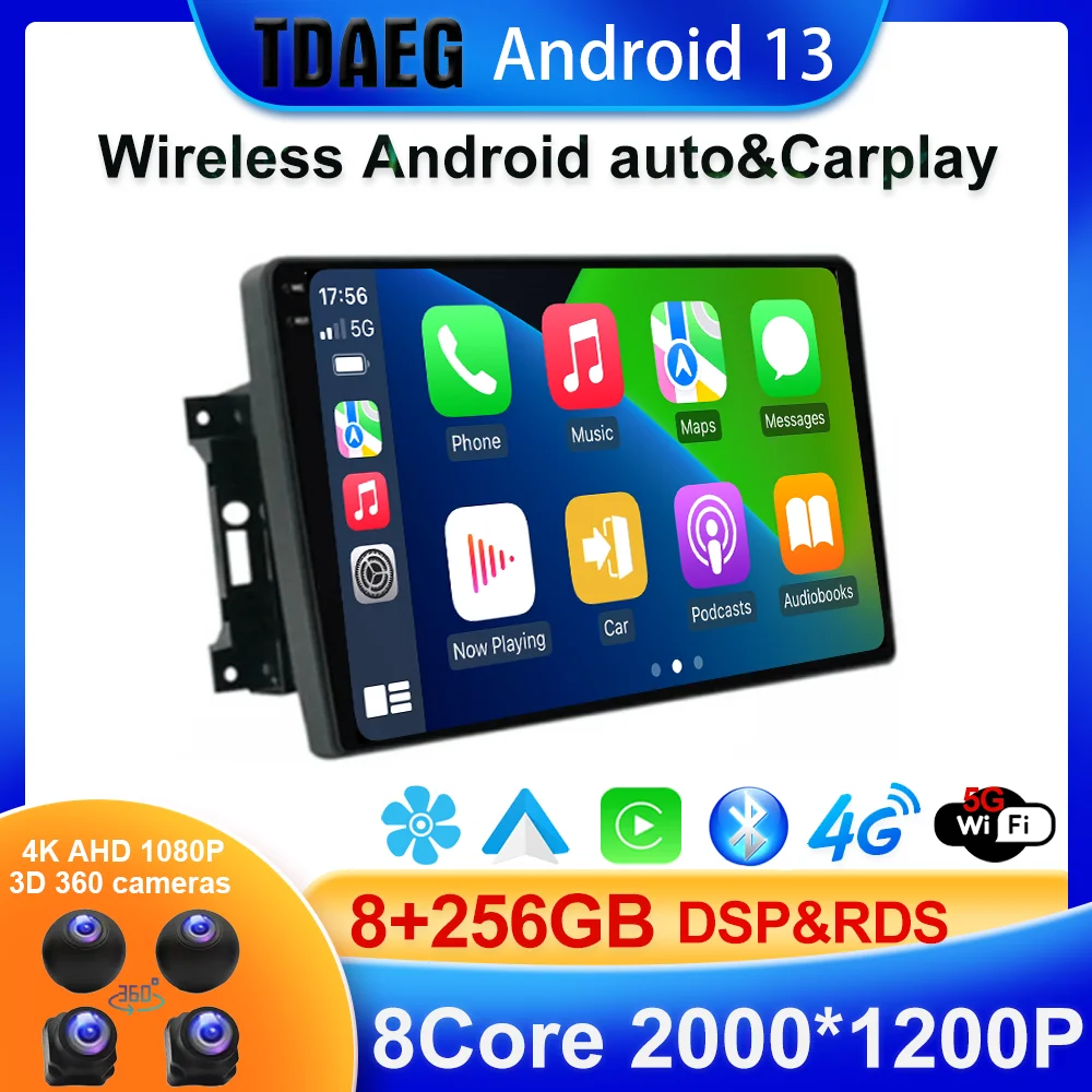 

Android 13 Auto Car Radio For Jeep Compass Grand Cherokee Wrangler Chrysler Sebring Town Country Dodge Charger Multimedia Player