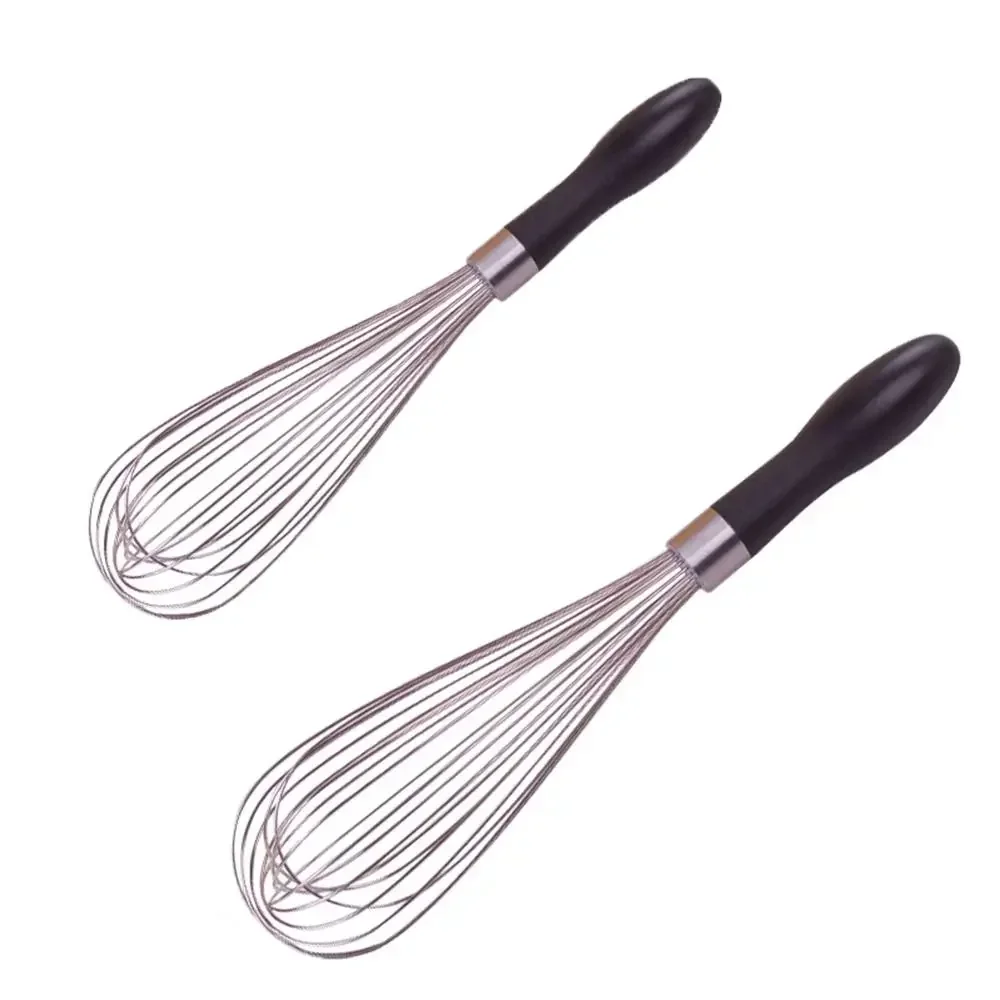 Advanced stainless steel manual egg beater with 10 line mixer for kitchen balloon mixing, baking, and blending -10-12 inches