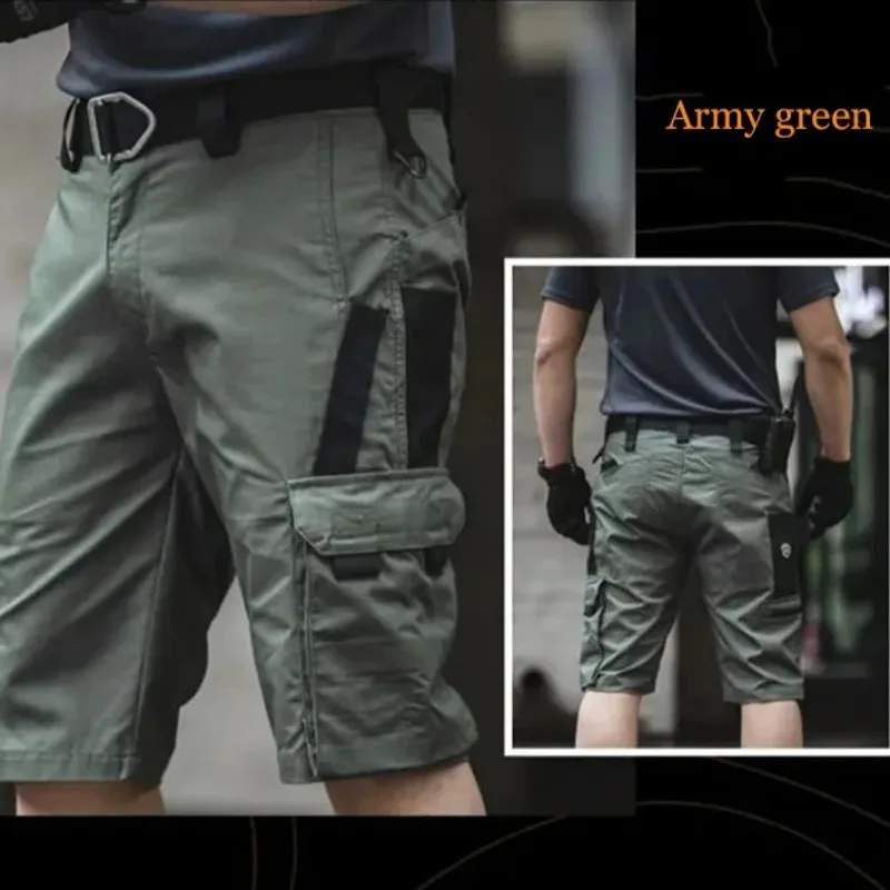 New Tactical Camouflage Shorts Outdoor Work Pants Men's Multi-pocket Casual Cargo Short Quick Dry Wear-resisting Shorts Male