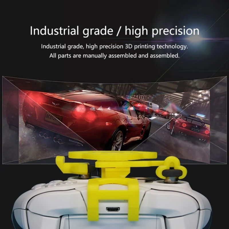 Xbox One  PS4 PS3 게임용 레이싱 휠, Xbox 시리즈 X, S, 엘리트 컨트롤러 휠, 3D 프린트 미니 스티어링 휠 추가 기능