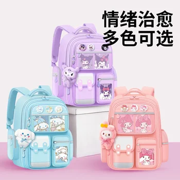 Nuovi bambini zainetto studenti ritorno a scuola Kuromi zaino Cinnamoroll ragazze ragazzi borse per libri bambini Mochilas 1