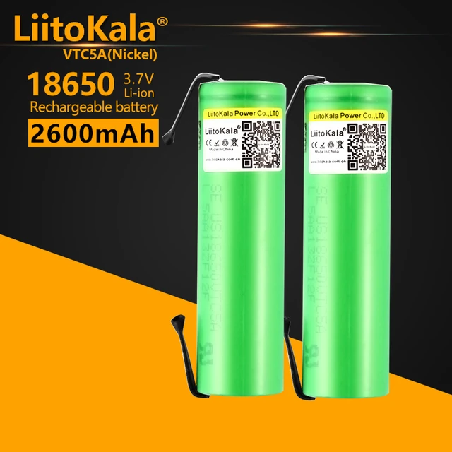 Pila 18650 Para Bateria De Litio Recargable Btw 3.7v