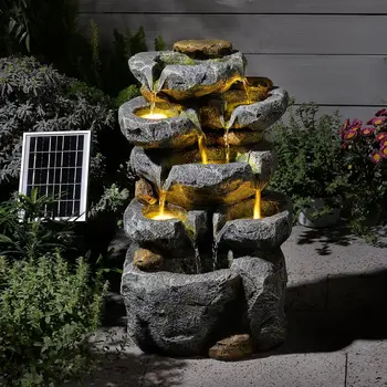 Solar Cascade Water Fountain 1