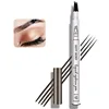 4 Point Eyebrow Pencil Maquillajes Para Mujer Waterproof Liquid Eyebrow Pen Makeup Long Lasting Cosmetic Microblade Brow Pencil 2
