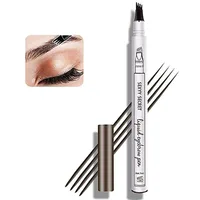 4 Point Eyebrow Pencil Maquillajes Para Mujer Waterproof Liquid Eyebrow Pen Makeup Long Lasting Cosmetic Microblade Brow Pencil 2