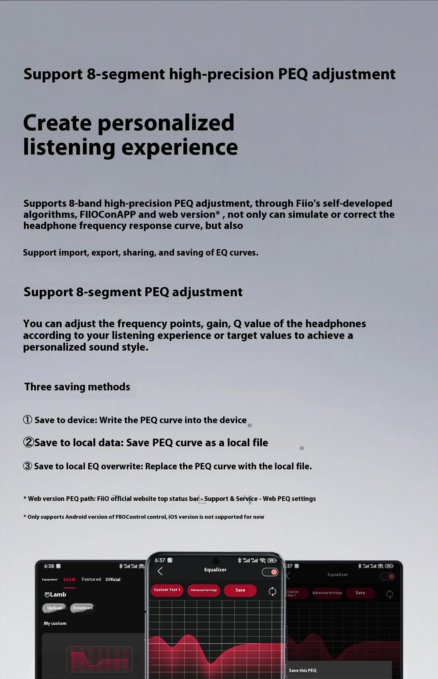 FiiO LS-TC2 0,78 mm 2-poliges Kopfhörer-Upgrade-Kabel Typ C unterstützt Mikrofon-Sprachanrufe und DSP-Audiodekodierung – Detail 3