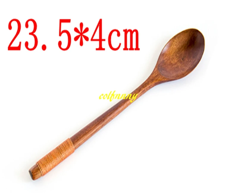 

10pcs 23.5*4cm Natural Japanese Style Kitchen Wooden Wood Soup Spoon Healthy Wood Spoon Rice Spoon Children Tableware