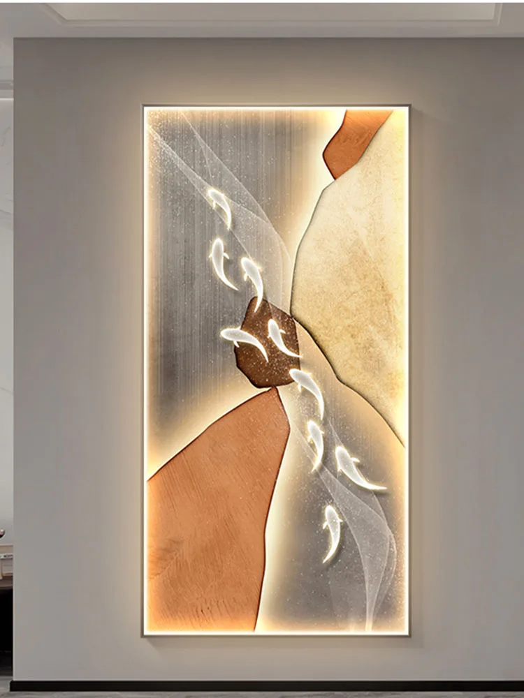 Koi Fish Porch LED Wall Art