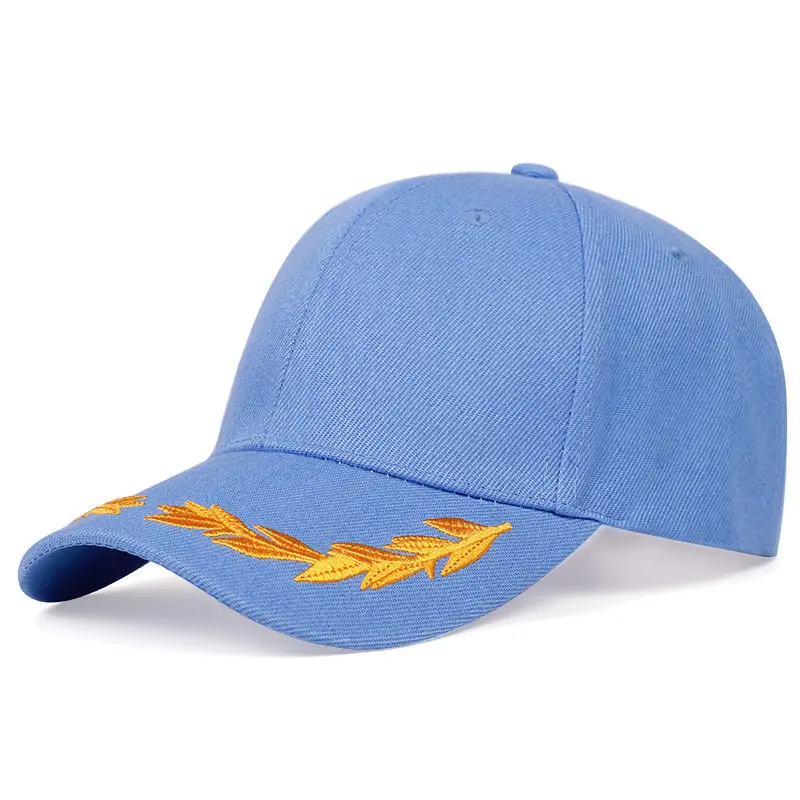 Unisex-Baseballmützen mit Weizenähren-Stickerei, für Frühling und Herbst, für den Außenbereich, verstellbare Freizeithüte, Papa-Hut, Sonnenschutzhut – Detail 7