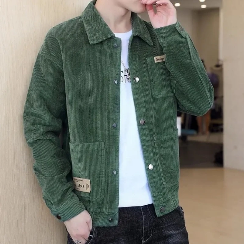 High Quality Men's Corduroy Coats 2023 New Spring Autumn Casual Multi-pocket Thin Bomber Jackets Men Workwear Oversize M-5XL winter fashion oversize fat mm fashionable workwear jumpsuit for women autumn and winter high waist loose strap pants m 5xl200kg