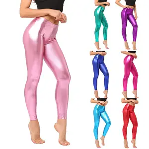 Leggins metalizados colores Color PLATA