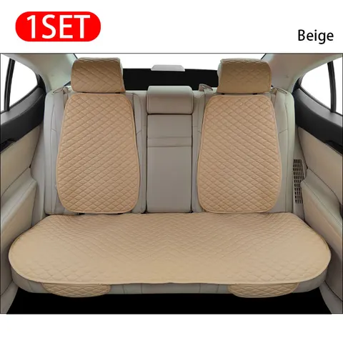 Leather Car Seat Cover Anti Slip Seat Cushion Easy to Clean Split Breathable Mat Universal Front Rear Seat Protector Covers
